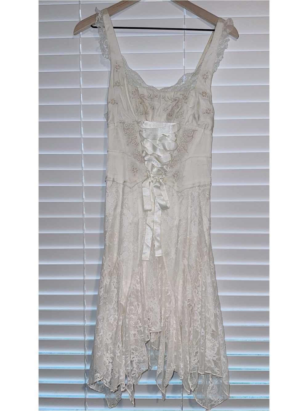 Kimchi Blue Lace Sundress with Ribbon Corset